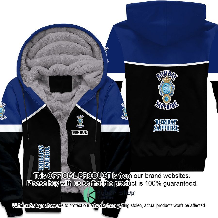 Bombay Sapphire Custom Fleece Hoodie word1