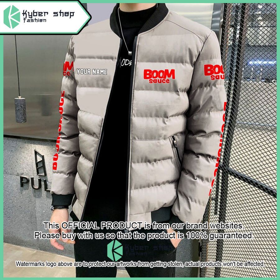Boomsauce Custom Puffer Down Jacket word1