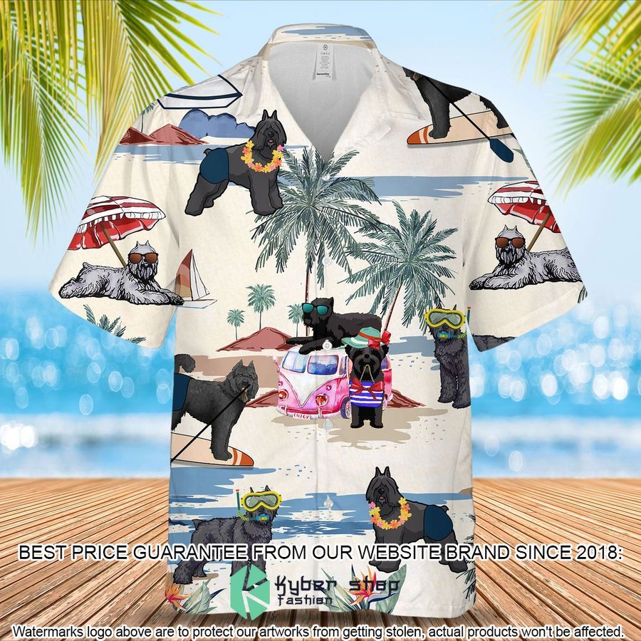 Bouvier Des Flandres Summer Beach Hawaiian Shirt word3
