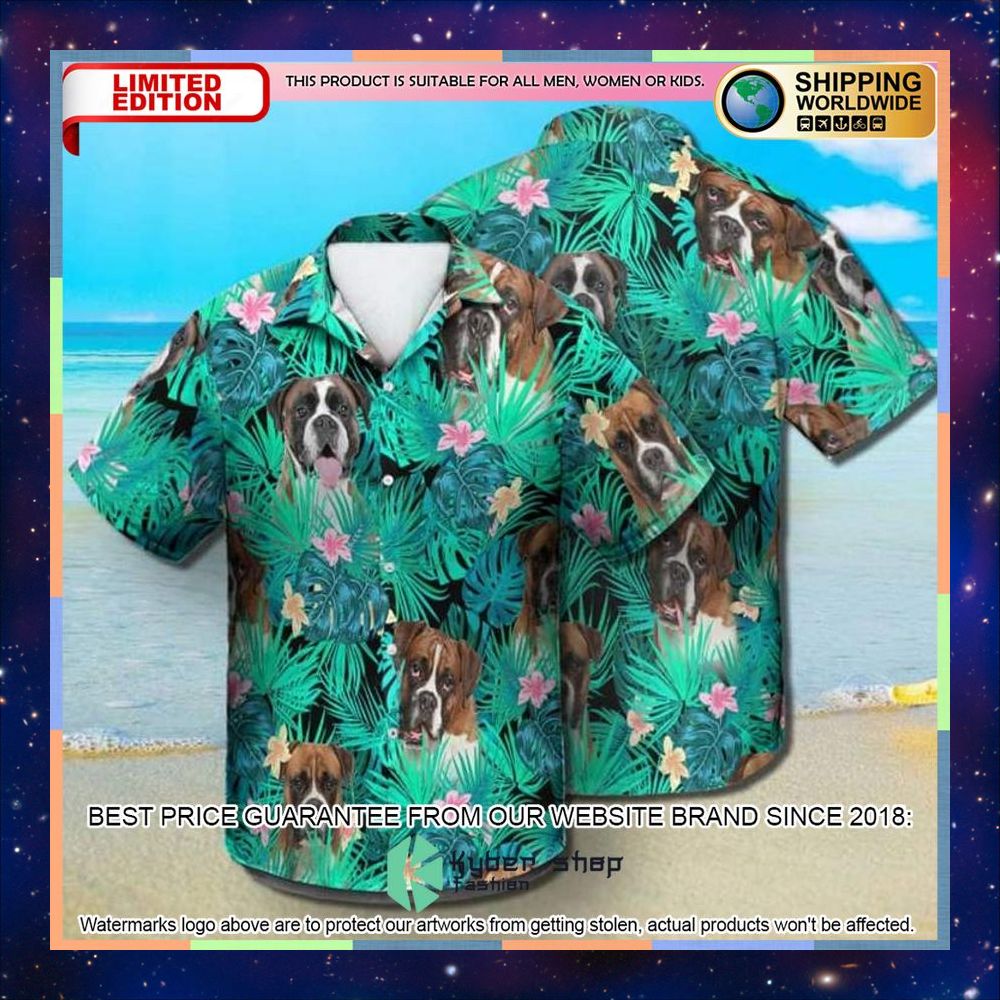 Boxer Summer Leaves Hawaiian Shirt 3 Boxer Summer Leaves Hawaiian Shirt word1
