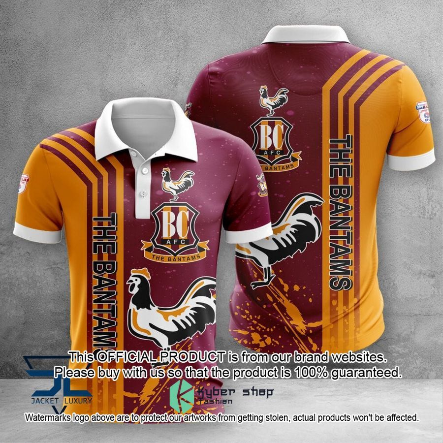 Bradford City Polo Shirt, Baseball Jersey