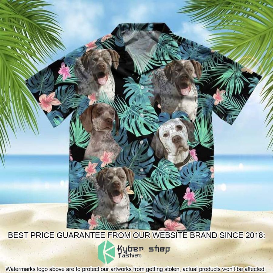 Braque Du Bourbonnais Summer Leaves Hawaiian Shirt
