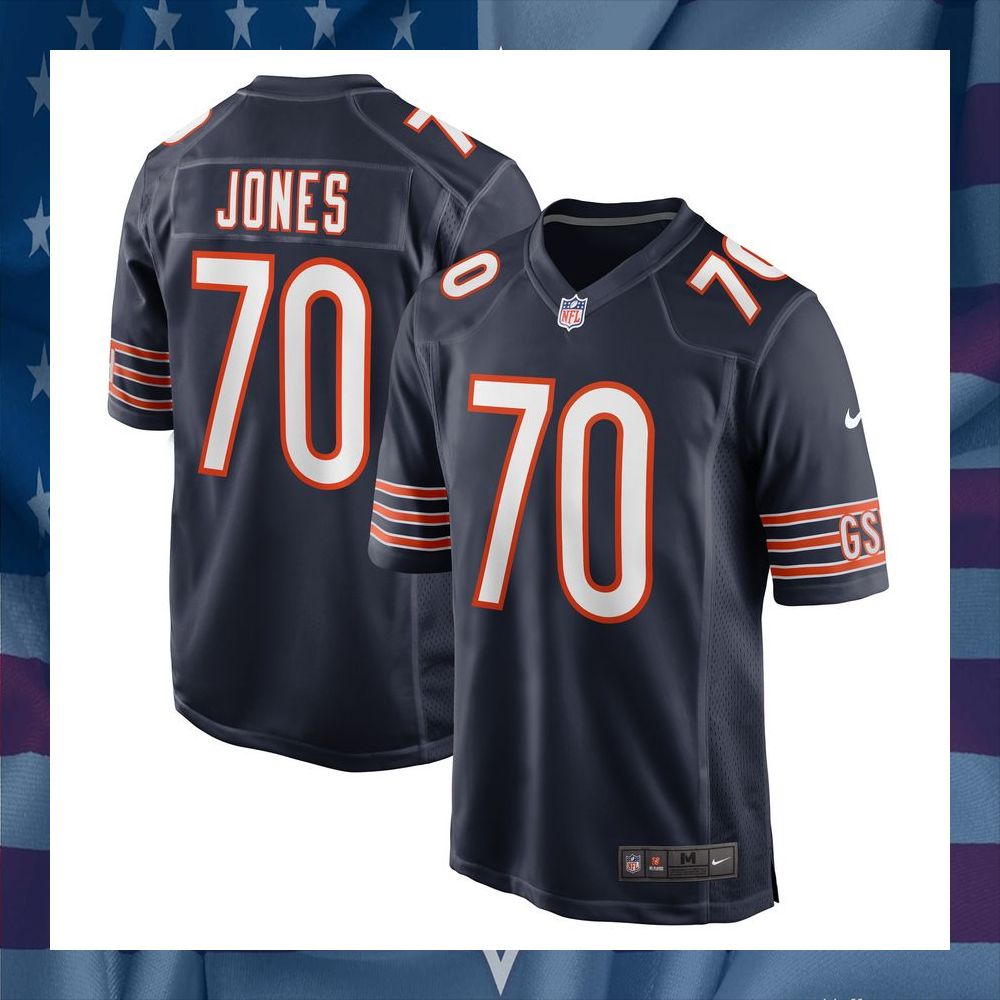 Braxton Jones Chicago Bears Navy Football Jersey 5 Braxton Jones Chicago Bears Navy Football Jersey word2