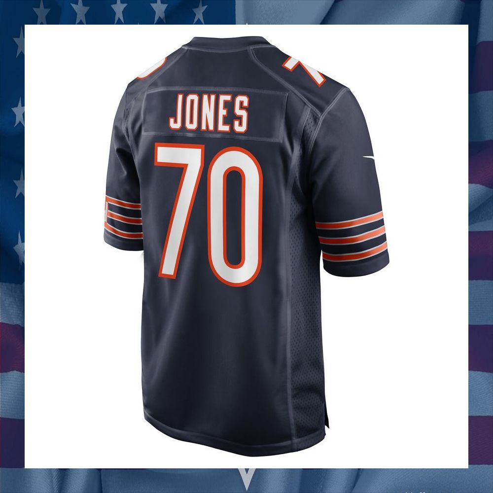 Braxton Jones Chicago Bears Navy Football Jersey 7 Braxton Jones Chicago Bears Navy Football Jersey word2