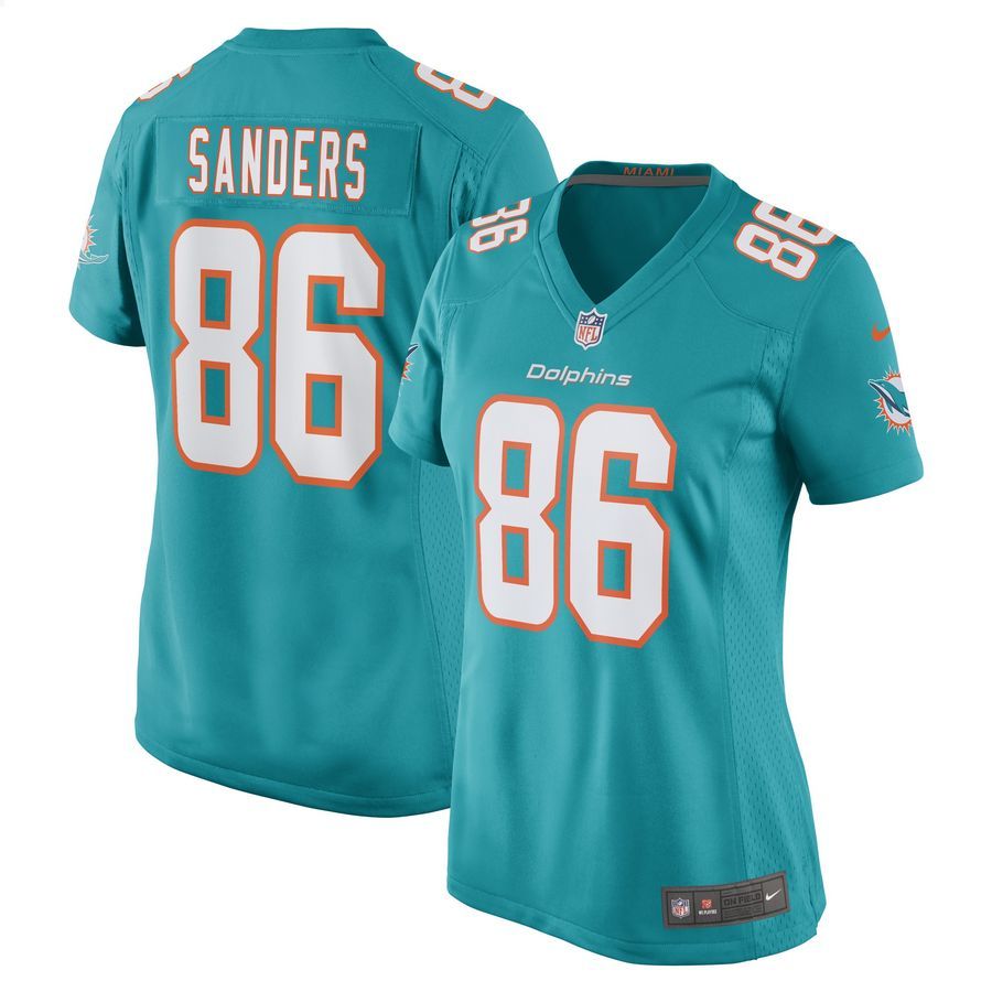 Braylon Sanders Miami Dolphins Aqua Football Jersey
