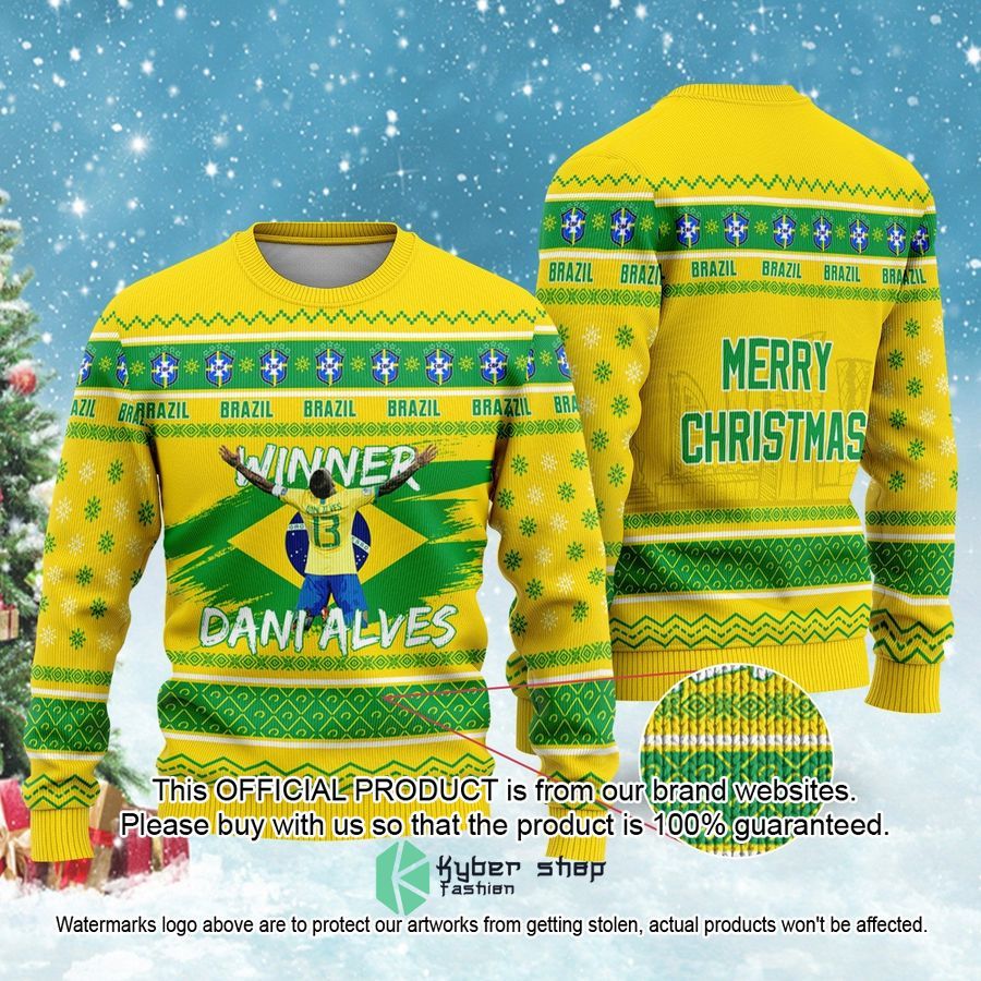 Brazil Dani Alves FiFa World Cup Qatar 2022 Merry Christmas Sweater