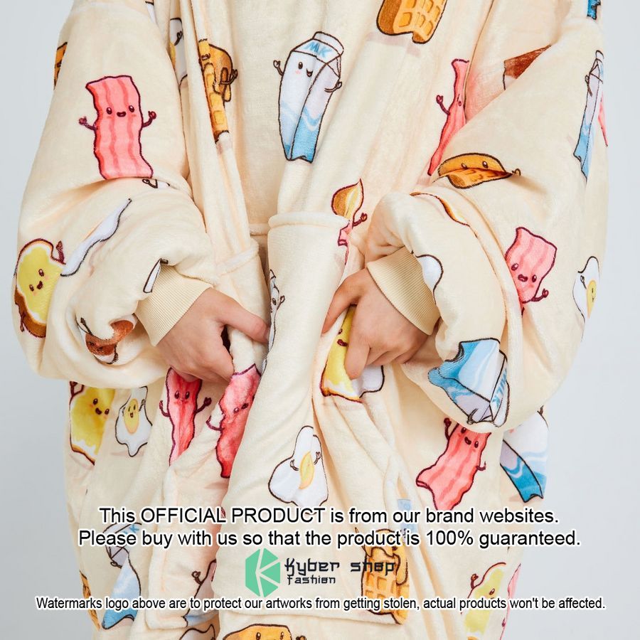 Breakfast Buddies Oodie Blanket Hoodie 3 Breakfast Buddies Oodie Blanket Hoodie word3