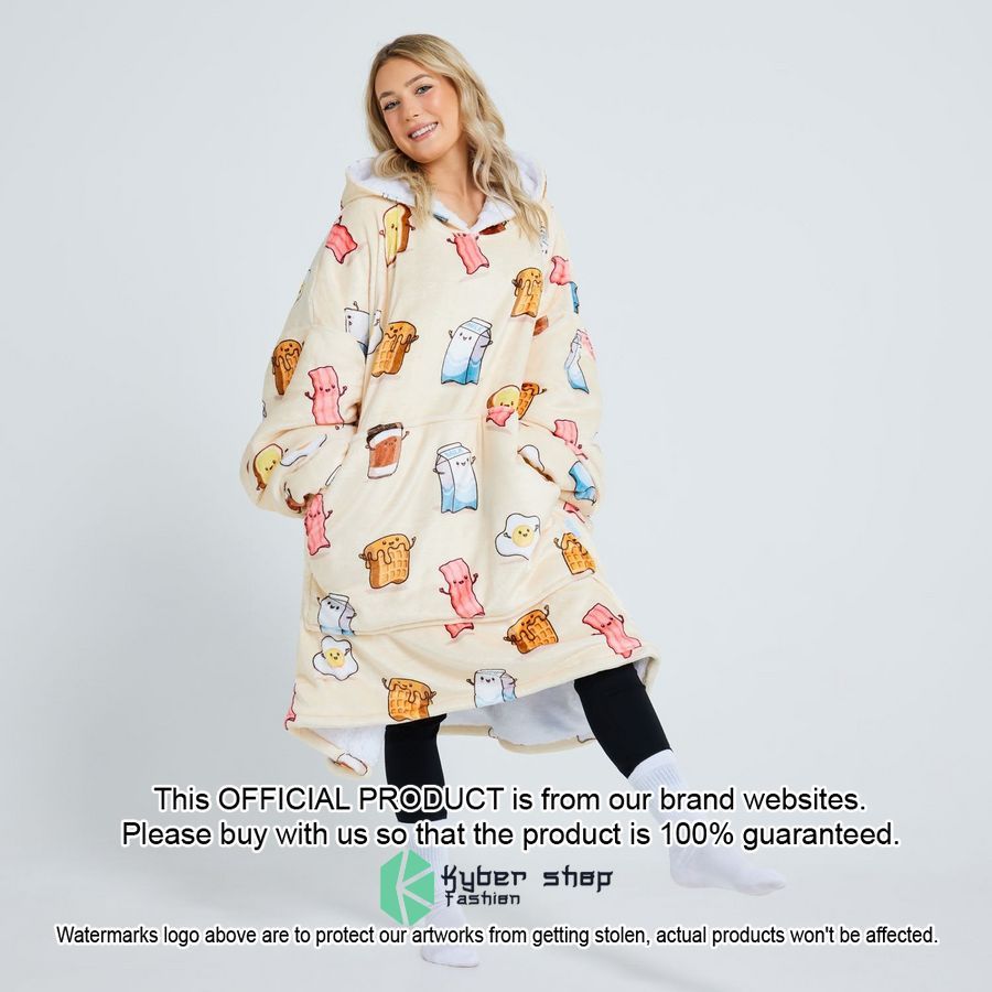 Breakfast Buddies Oodie Blanket Hoodie 4 Breakfast Buddies Oodie Blanket Hoodie word3