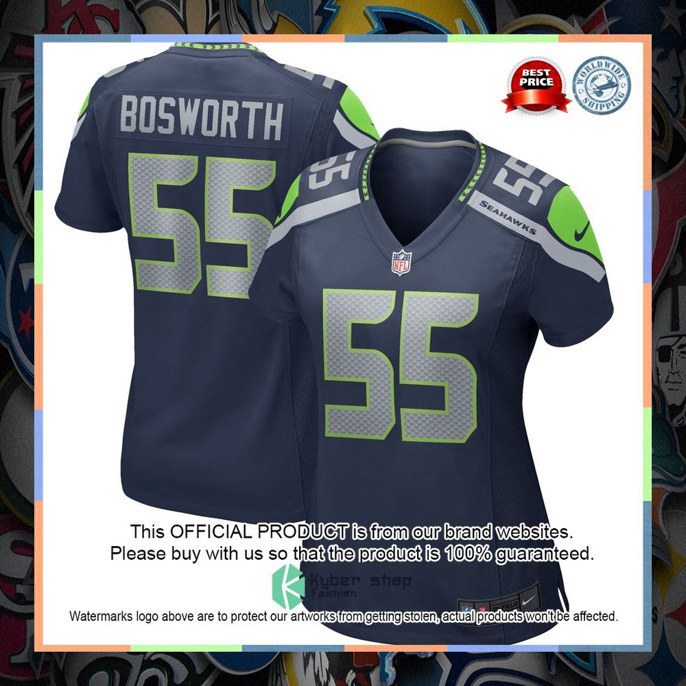 Brian Bosworth Seattle Seahawks Women's Football Retired College Navy Football Jersey 5 Brian Bosworth Seattle Seahawks Women's Football Retired College Navy Football Jersey word1