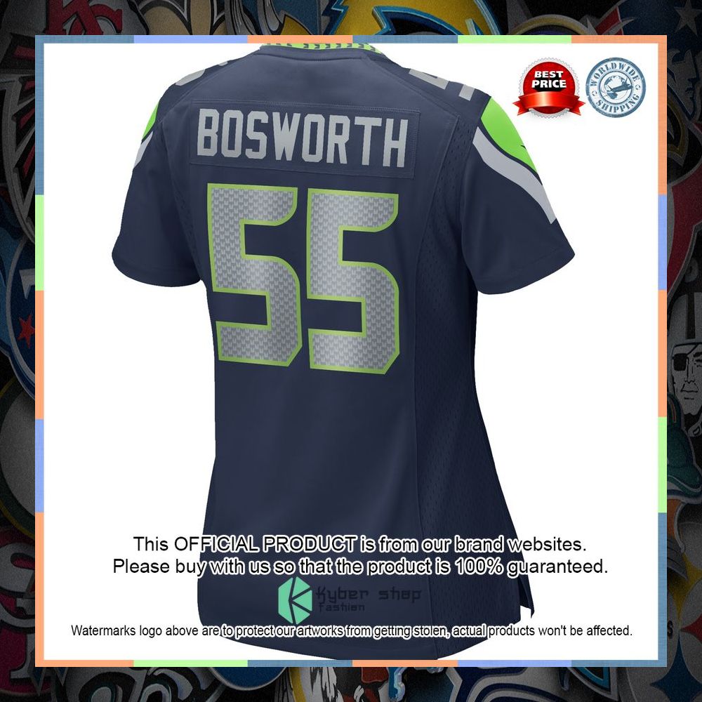 Brian Bosworth Seattle Seahawks Women's Football Retired College Navy Football Jersey 7 Brian Bosworth Seattle Seahawks Women's Football Retired College Navy Football Jersey word1
