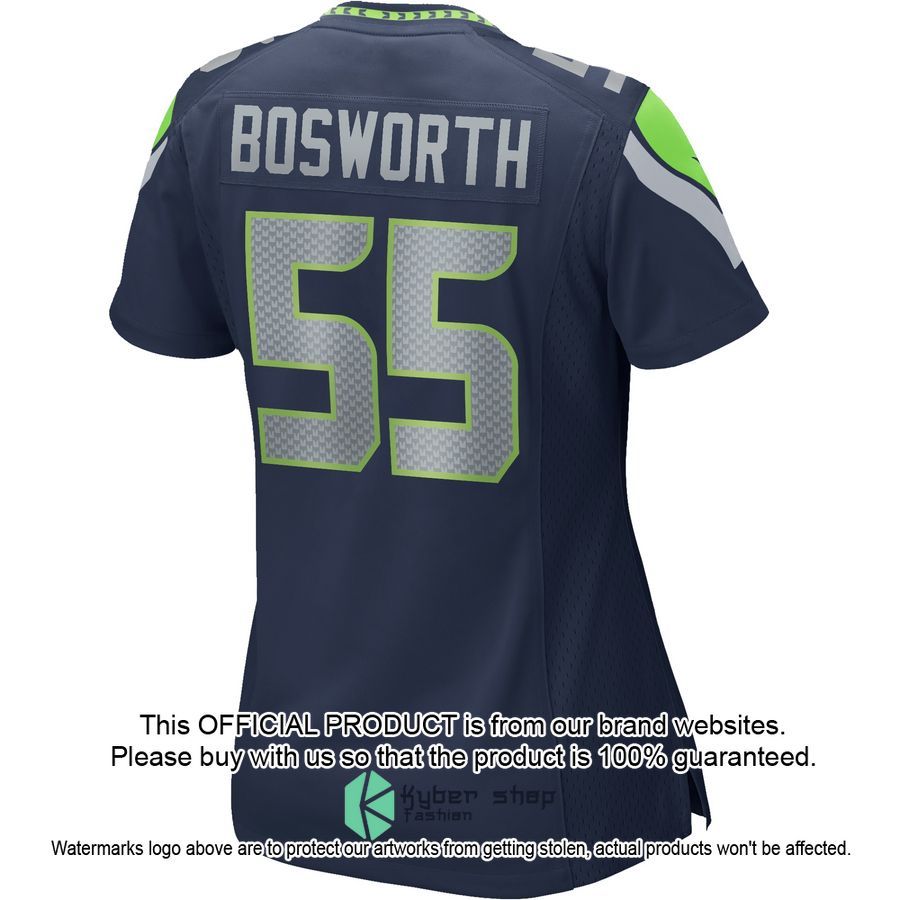 Brian Bosworth Seattle Seahawks Women's Football Retired College Navy Football Jersey 3 Brian Bosworth Seattle Seahawks Women's Football Retired College Navy Football Jersey word1