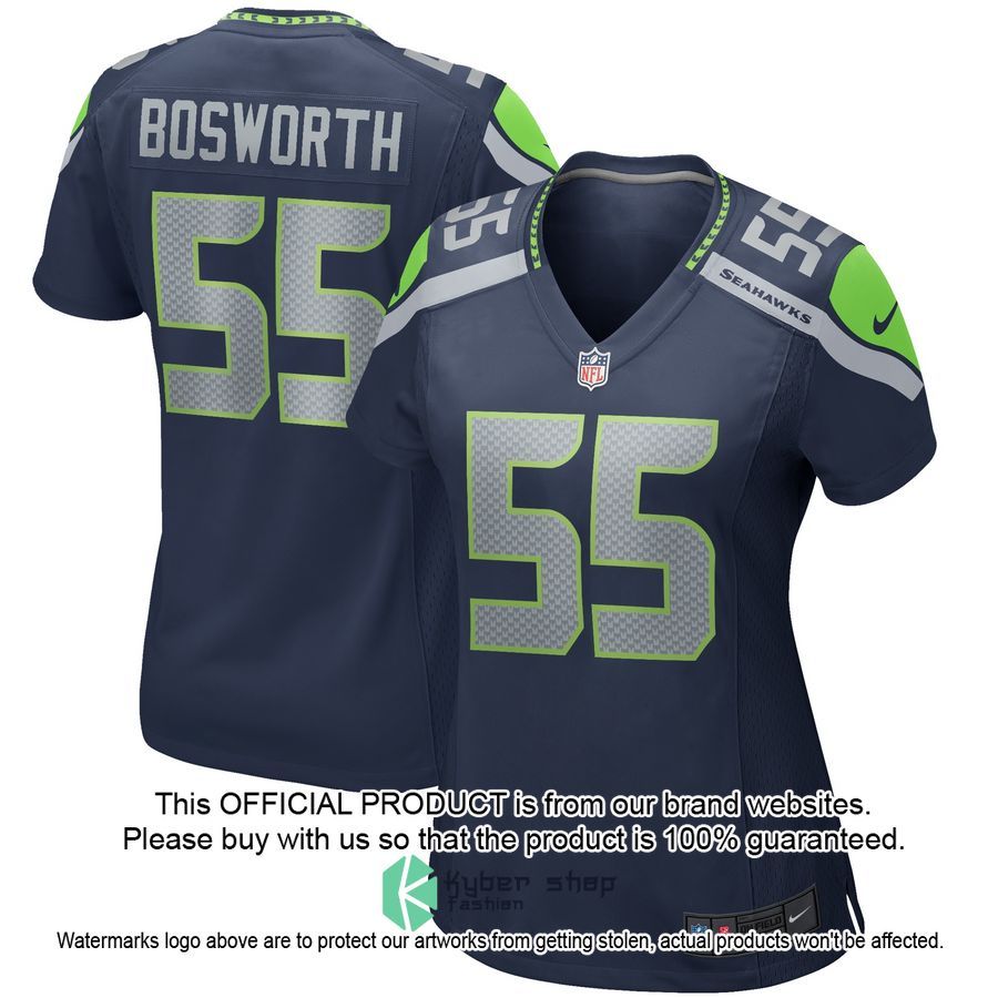 Brian Bosworth Seattle Seahawks Women's Football Retired College Navy Football Jersey 4 Brian Bosworth Seattle Seahawks Women's Football Retired College Navy Football Jersey word1