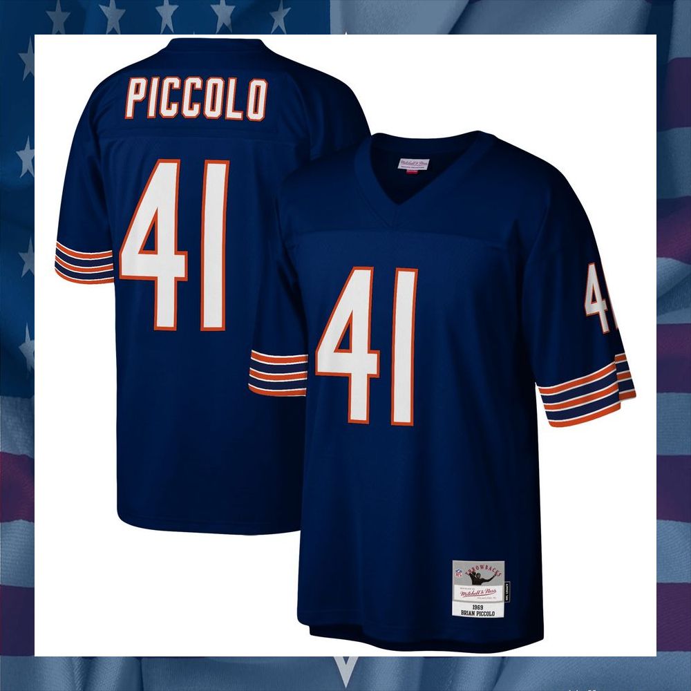 Brian Piccolo Chicago Bears Mitchell & Ness Legacy Replica Navy Football Jersey 8 Brian Piccolo Chicago Bears Mitchell & Ness Legacy Replica Navy Football Jersey word3