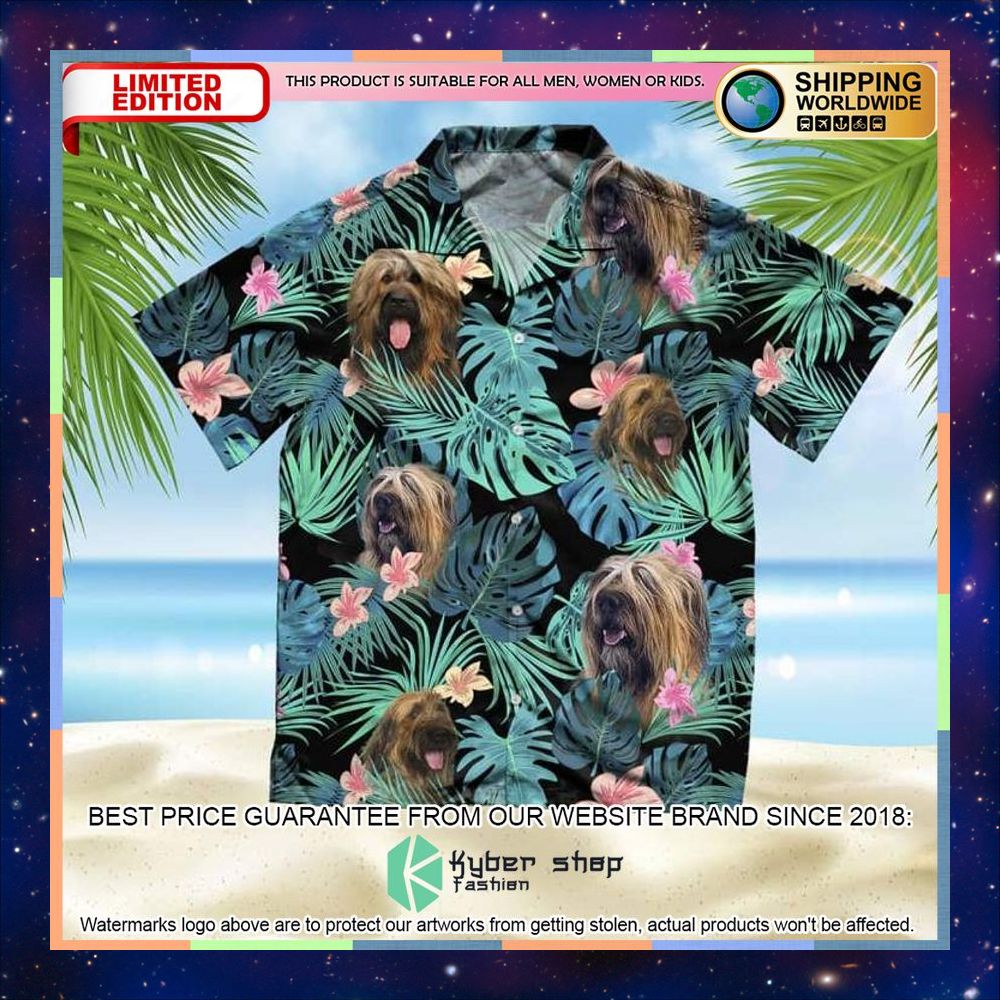 Briard Summer Leaves Hawaiian Shirt 3 Briard Summer Leaves Hawaiian Shirt word1