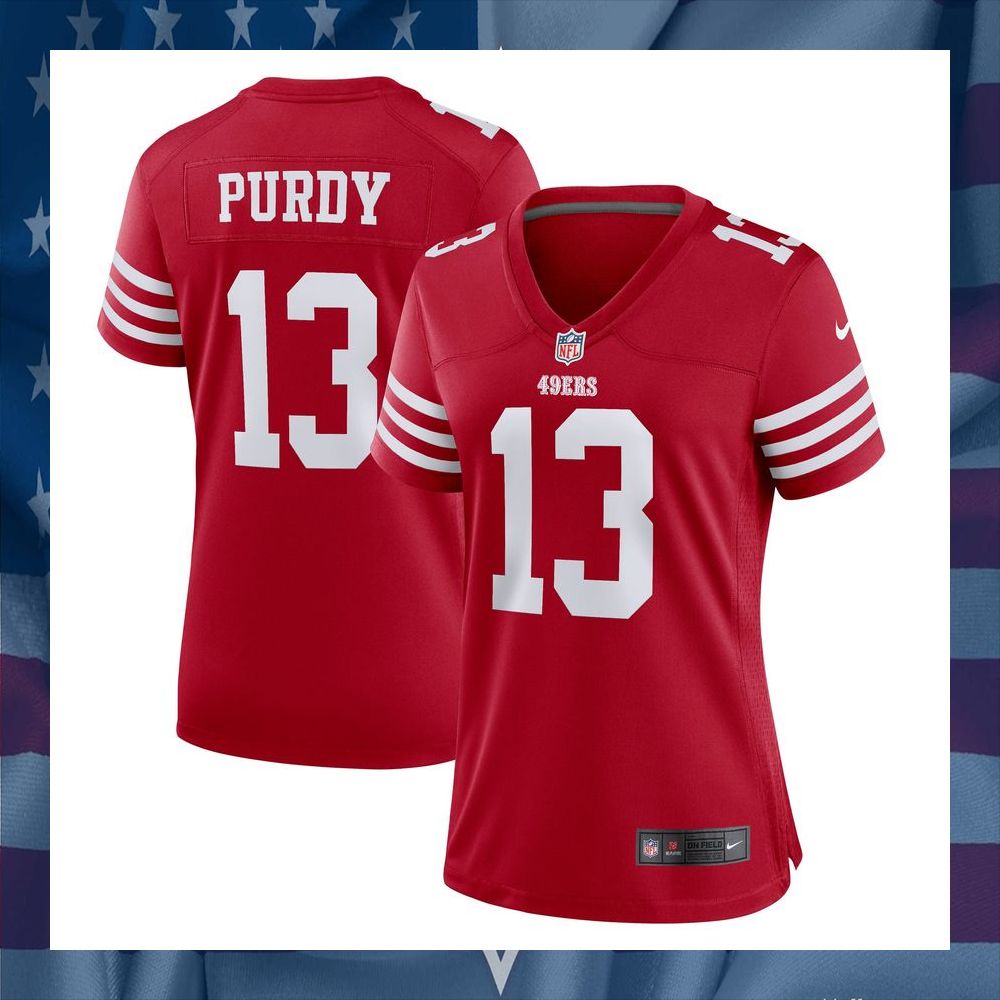 Brock Purdy San Francisco 49ers Women's Scarlet Football Jersey 5 Brock Purdy San Francisco 49ers Women's Scarlet Football Jersey word3