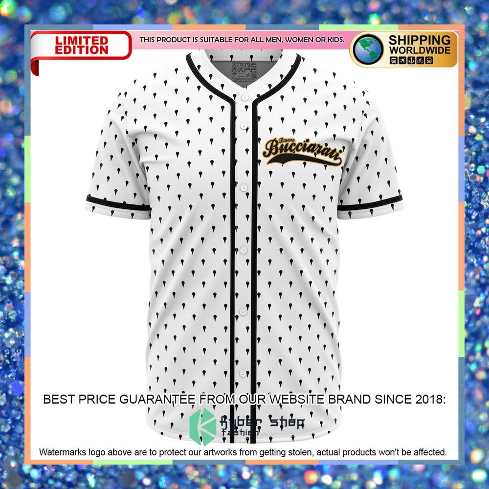 Bruno Bucciarati Jojos Bizarre Adventure Baseball Jersey 4 Bruno Bucciarati Jojos Bizarre Adventure Baseball Jersey word1
