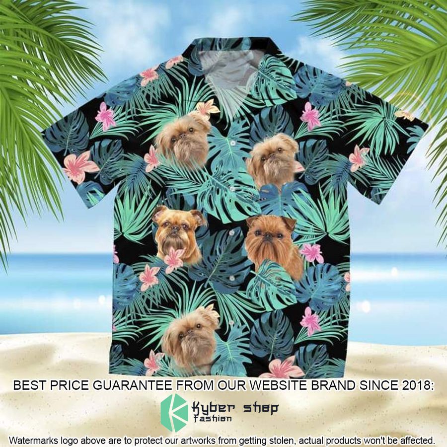 Brussels Griffon Summer Leaves Hawaiian Shirt
