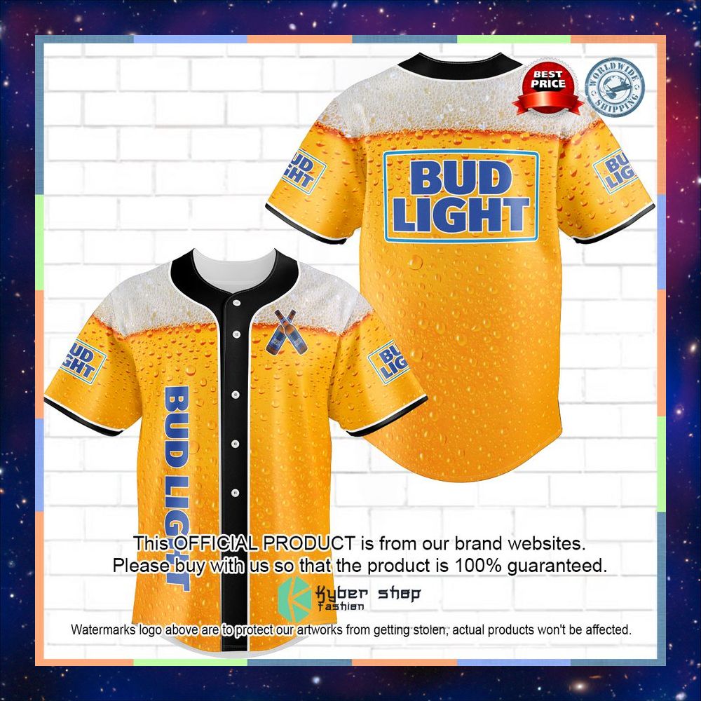 Bud Light Beer Baseball Jersey 5 Bud Light Beer Baseball Jersey word1