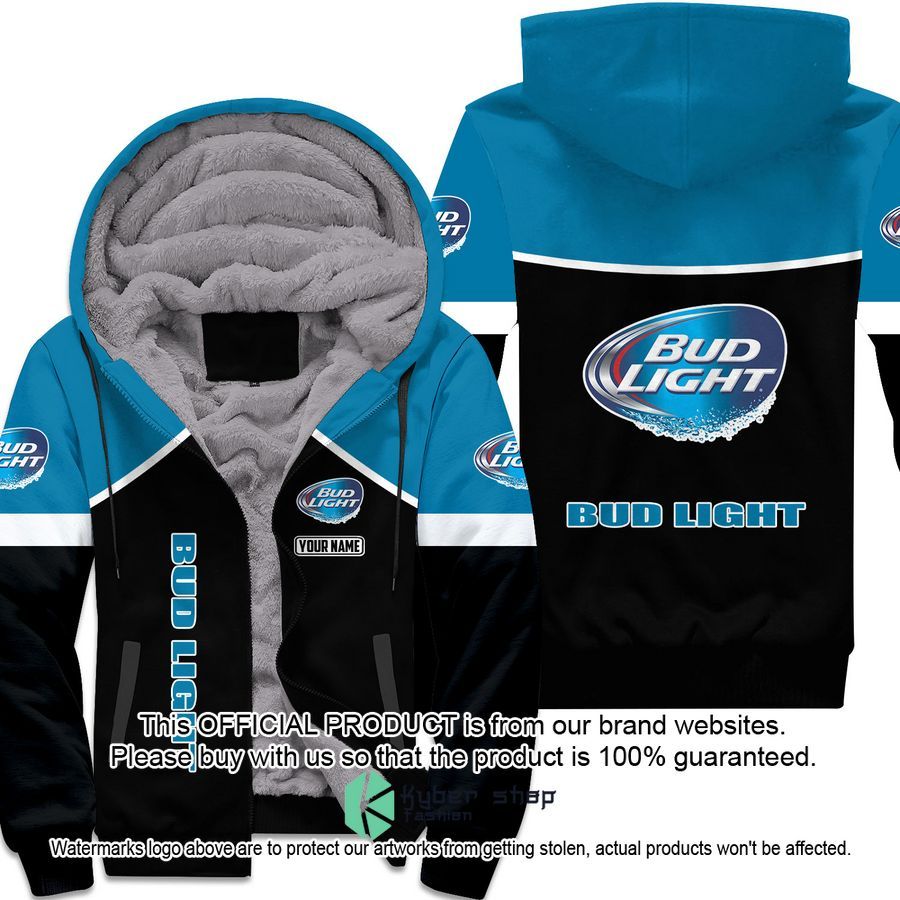 Bud Light Custom Fleece Hoodie word3