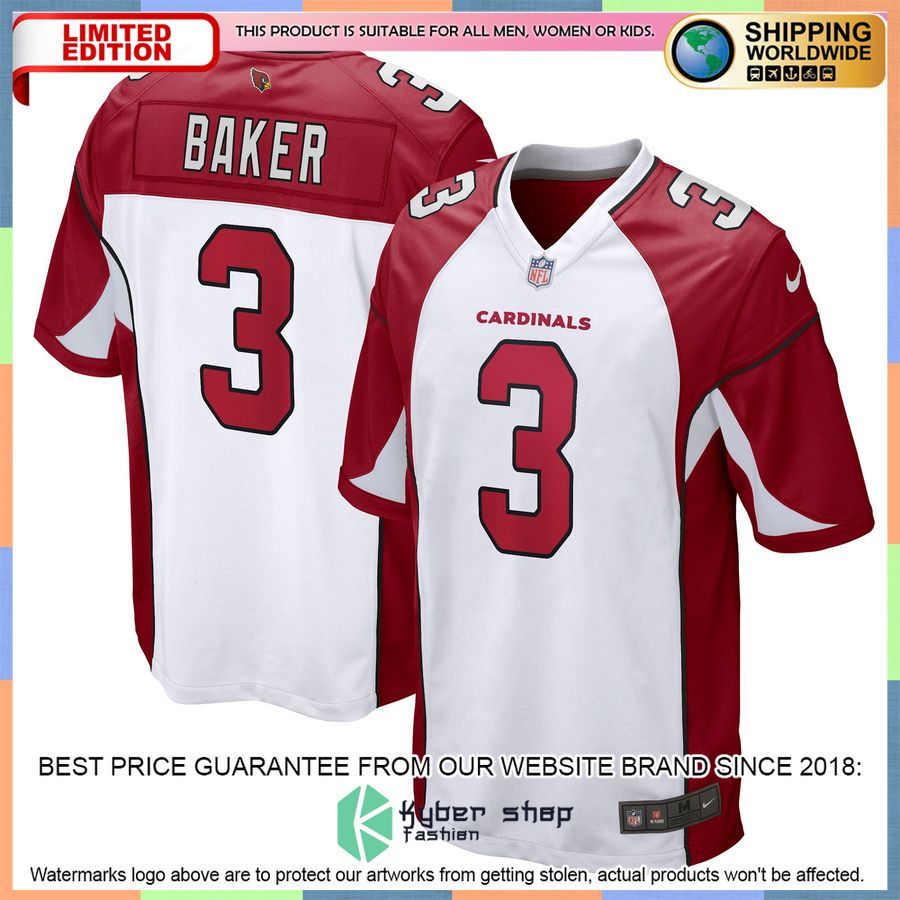 Budda Baker Arizona Cardinals White Football Jersey