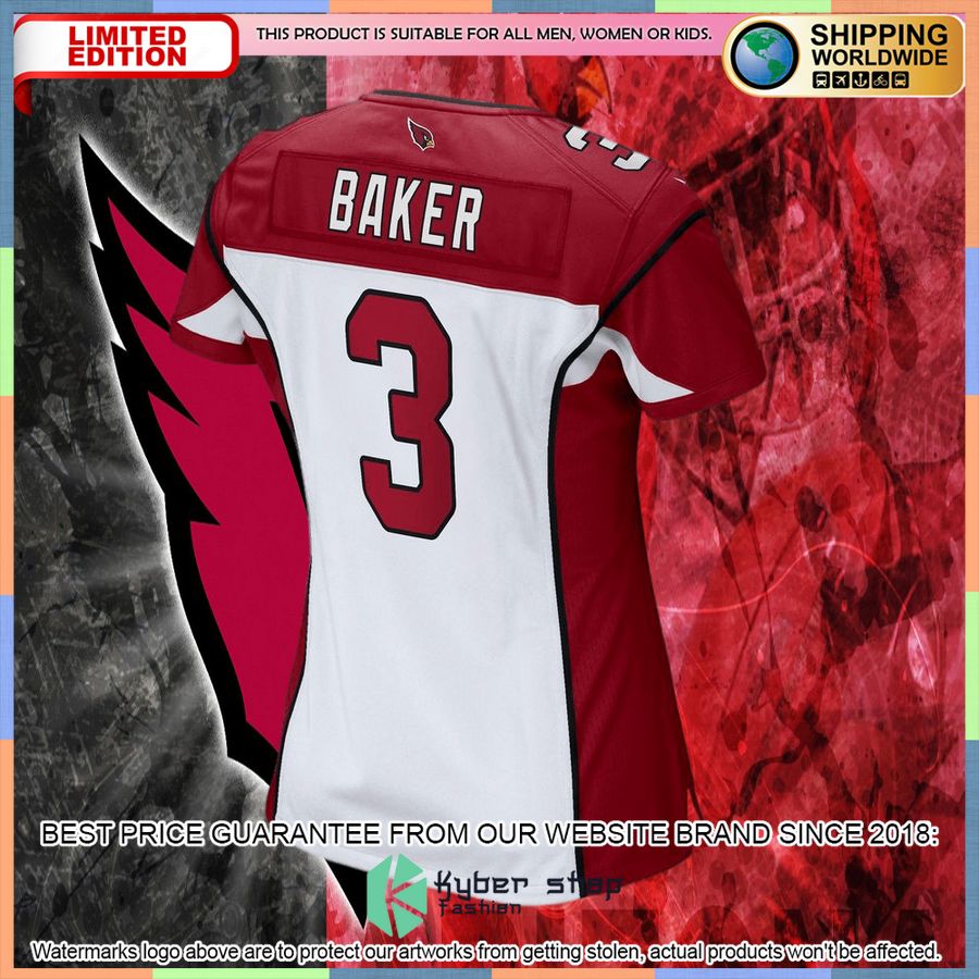 Budda Baker Arizona Cardinals Women's White Football Jersey 6 Budda Baker Arizona Cardinals Women's White Football Jersey word3