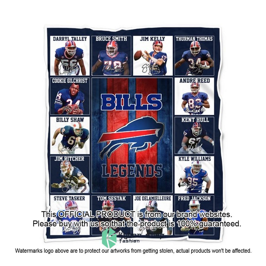 Buffalo Bills Legends Players NFL Blanket