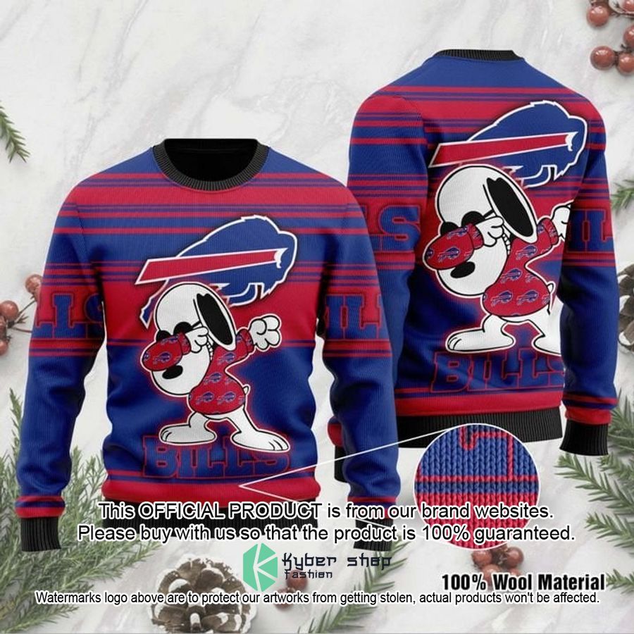Buffalo Bills Snoopy Dabbing Christmas Sweater