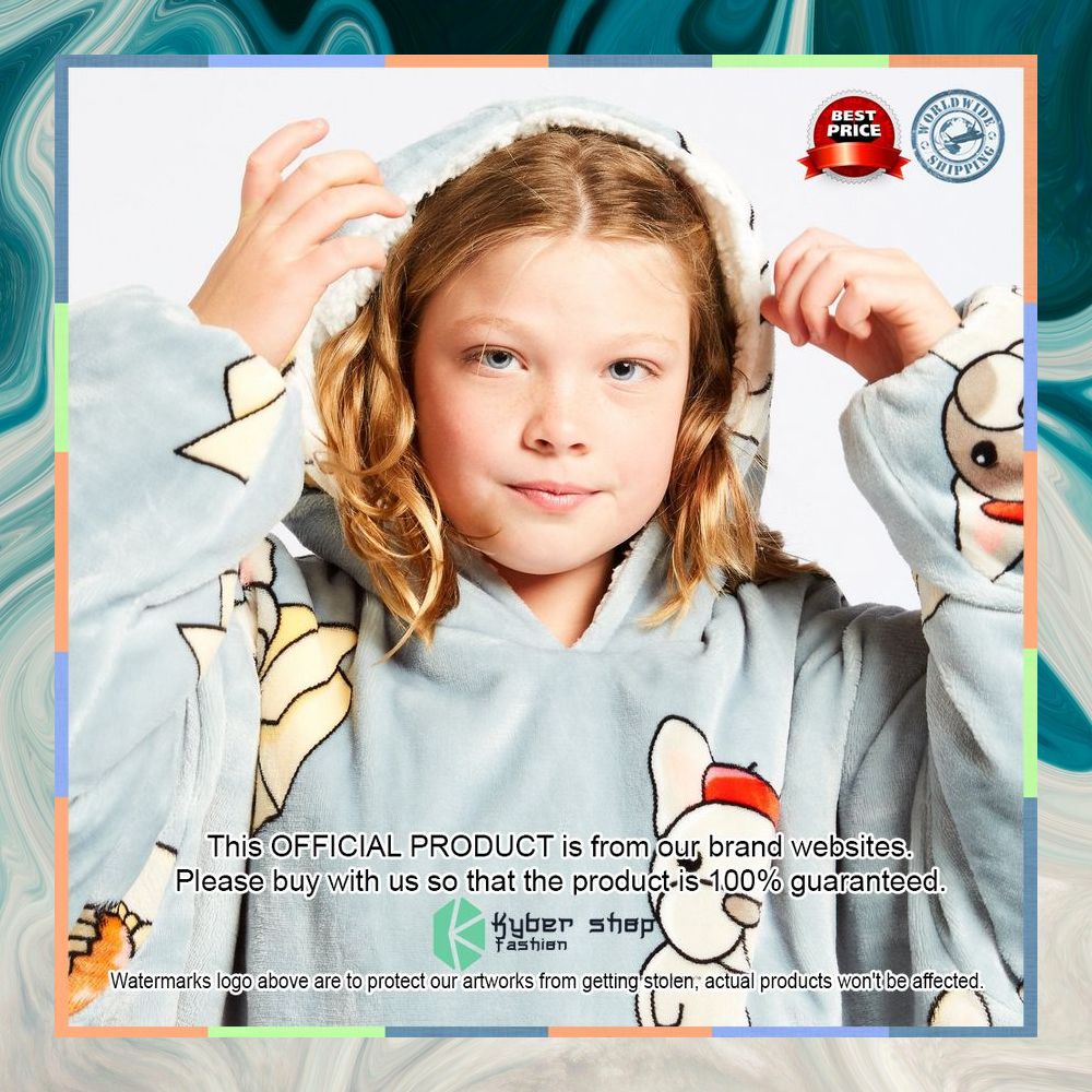 Bulldog Kids Oodie Blanket Hoodie 10 Bulldog Kids Oodie Blanket Hoodie word2