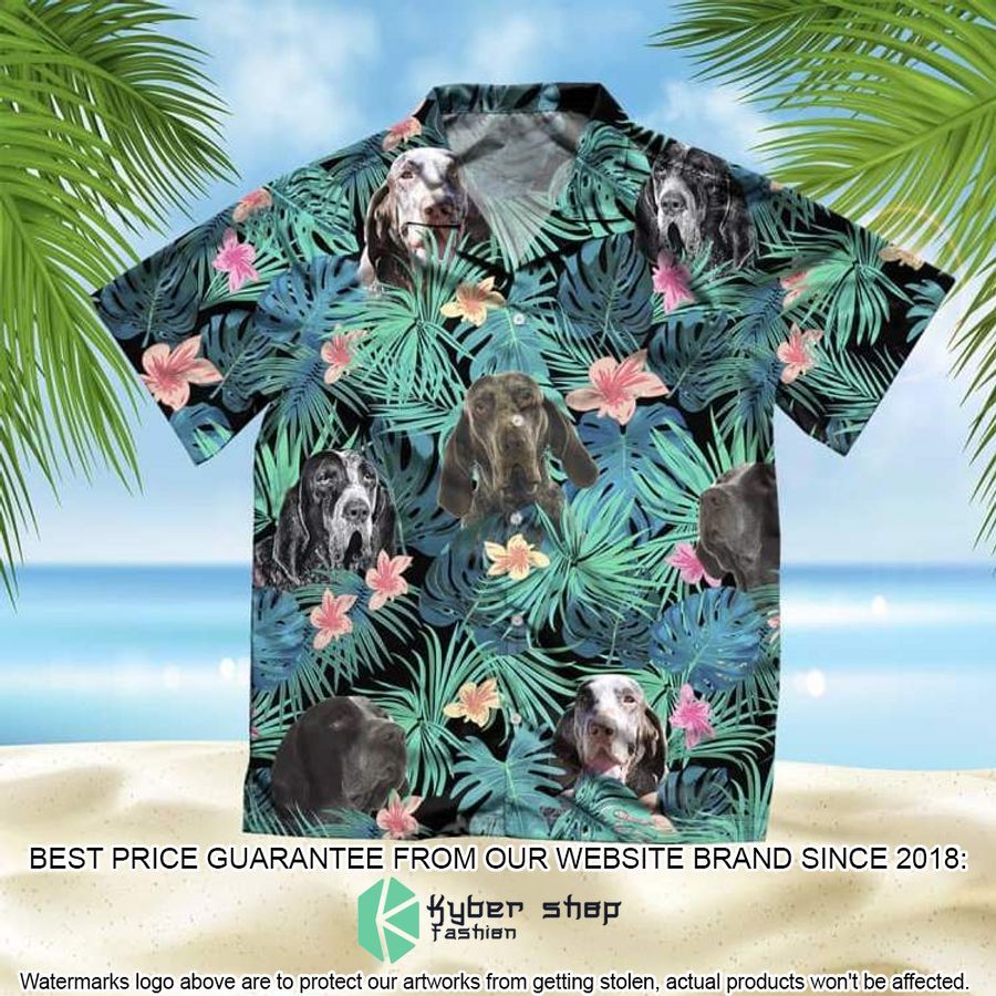 Burgos Pointer Summer Leaves Hawaiian Shirt