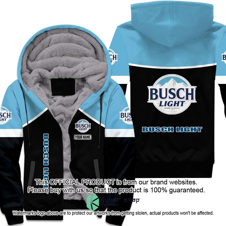 Busch Light Custom Fleece Hoodie word2