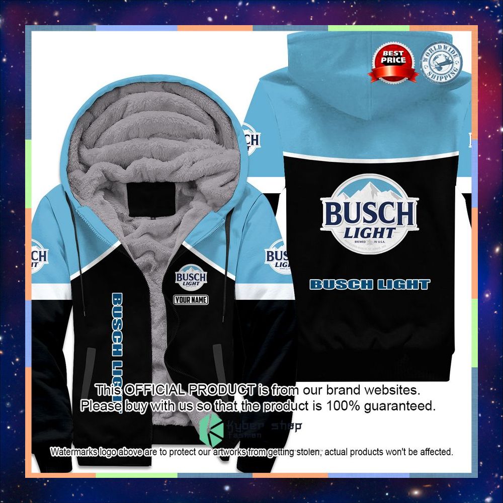 Busch Light Custom Fleece Hoodie 3 Busch Light Custom Fleece Hoodie word3