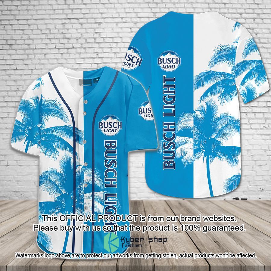 Busch Light Palm Tree Baseball Jersey word1