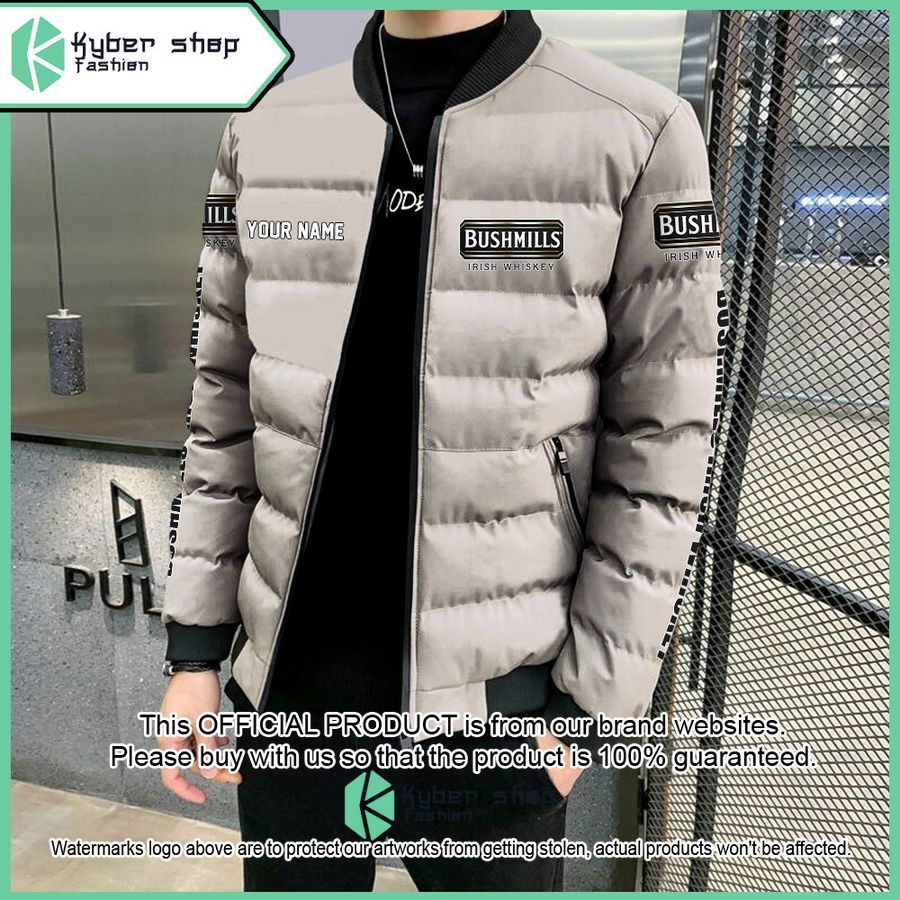 Bushmills Irish Whiskey Custom Puffer Down Jacket word3