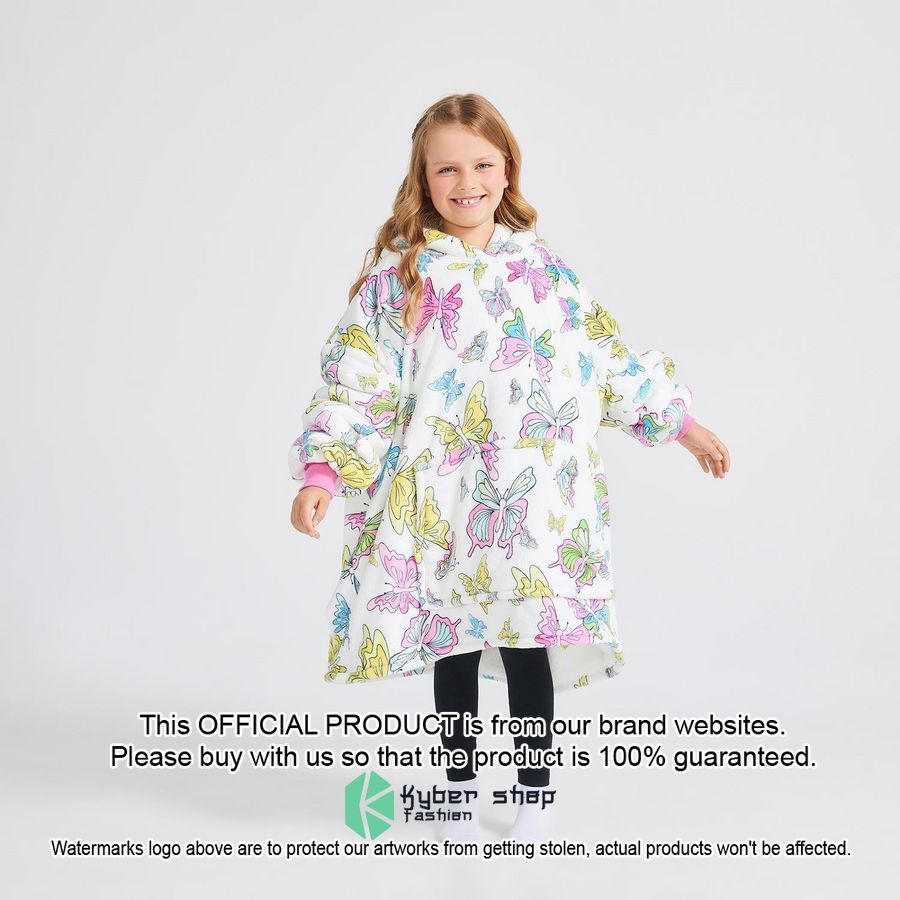 Butterfly Kids Oodie Blanket Hoodie