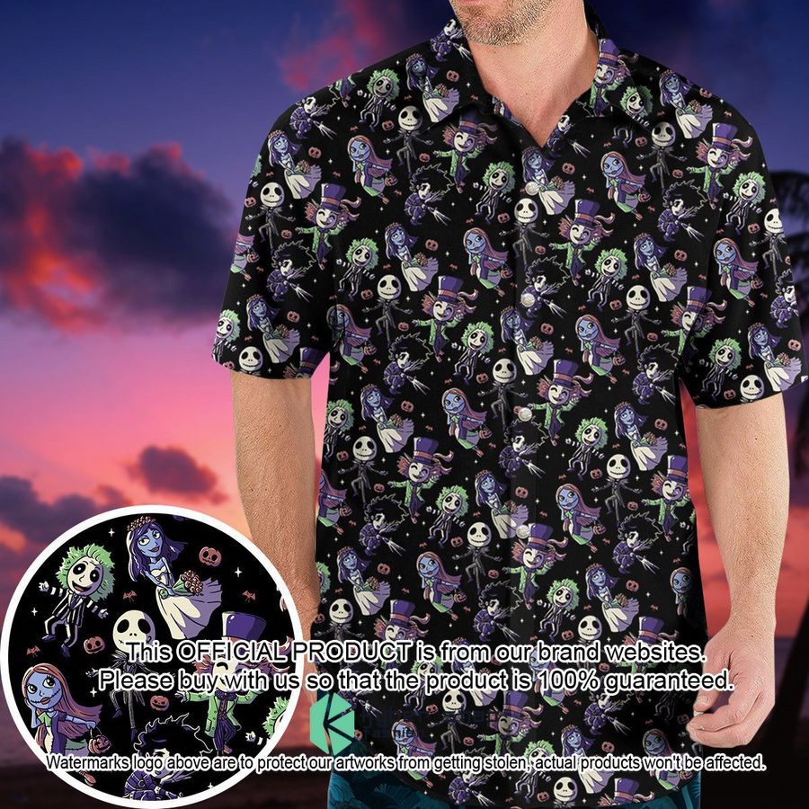Buttons Characters Halloween Pattern Hawaiian Shirt