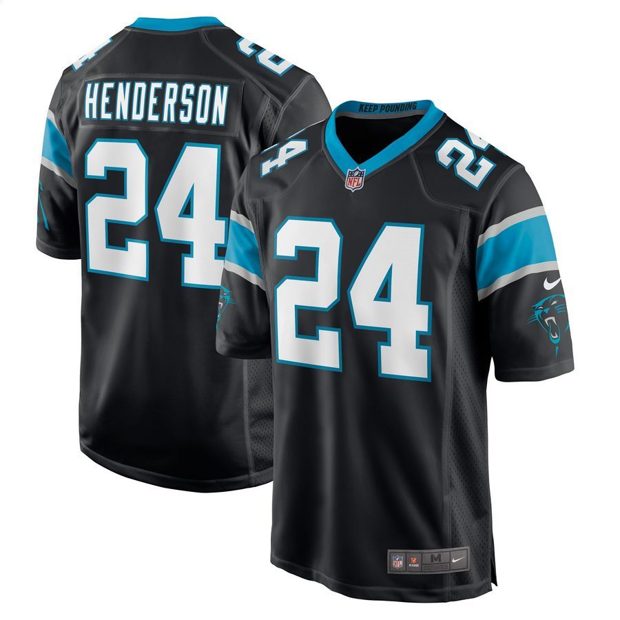 C.J. Henderson Carolina Panthers Black Football Jersey