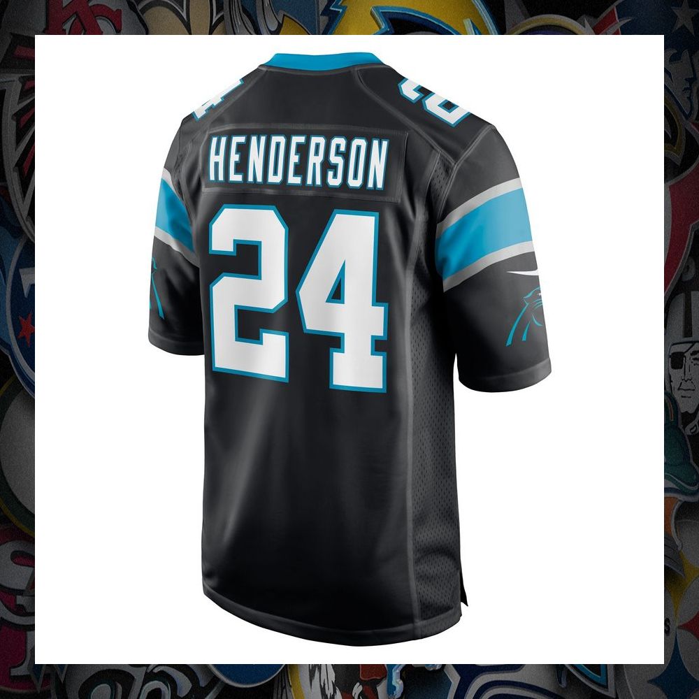 C.J. Henderson Carolina Panthers Black Football Jersey 7 C.J. Henderson Carolina Panthers Black Football Jersey word3
