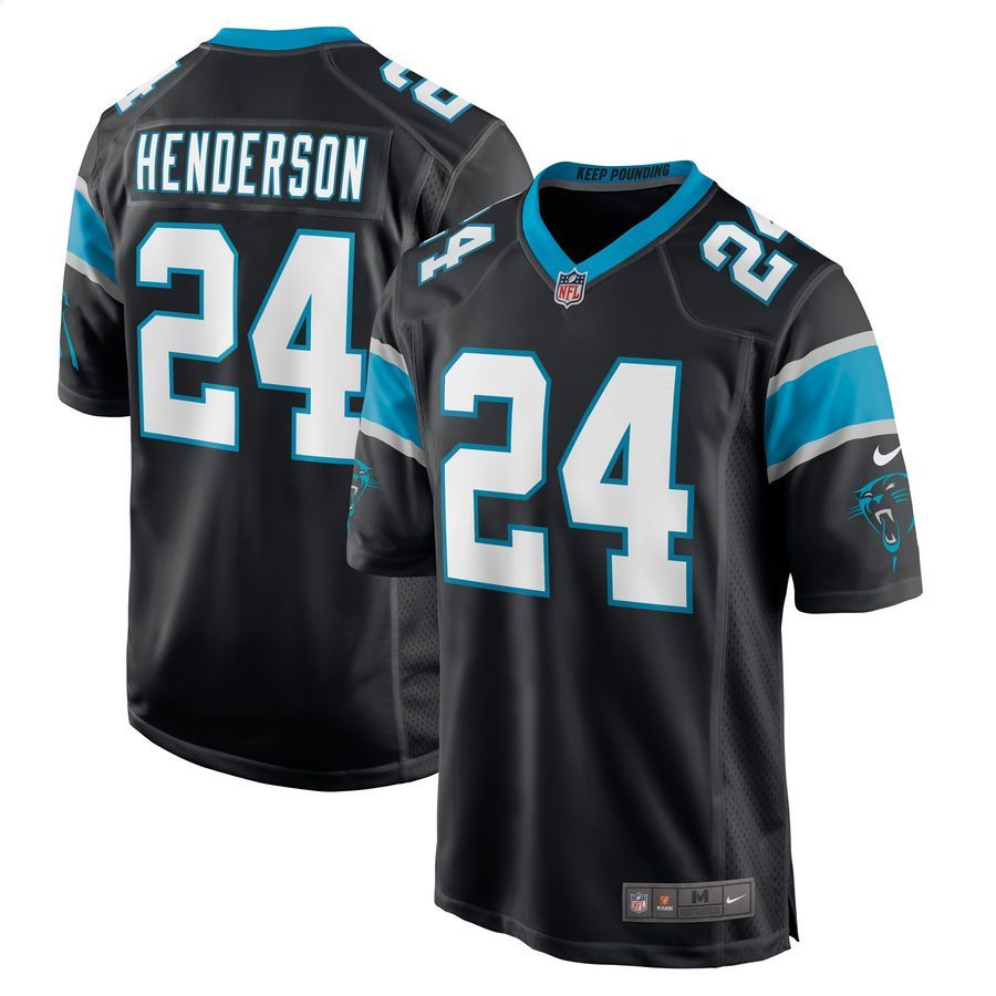 C.J. Henderson Carolina Panthers Black Football Jersey 4 C.J. Henderson Carolina Panthers Black Football Jersey word3
