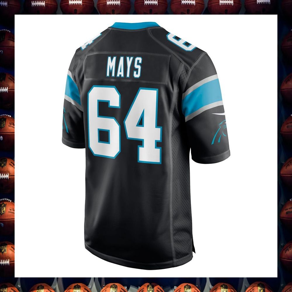 Cade Mays Carolina Panthers Black Football Jersey 3 Cade Mays Carolina Panthers Black Football Jersey word2