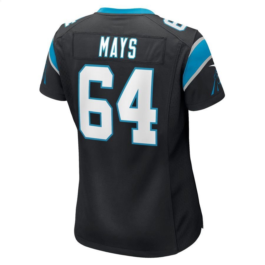 Cade Mays Carolina Panthers Black Football Jersey 3 Cade Mays Carolina Panthers Black Football Jersey word1