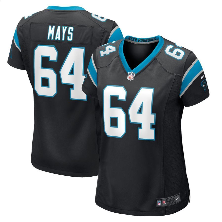 Cade Mays Carolina Panthers Black Football Jersey 4 Cade Mays Carolina Panthers Black Football Jersey word1