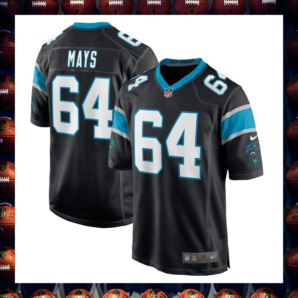 Cade Mays Carolina Panthers Black Football Jersey 4 Cade Mays Carolina Panthers Black Football Jersey word2