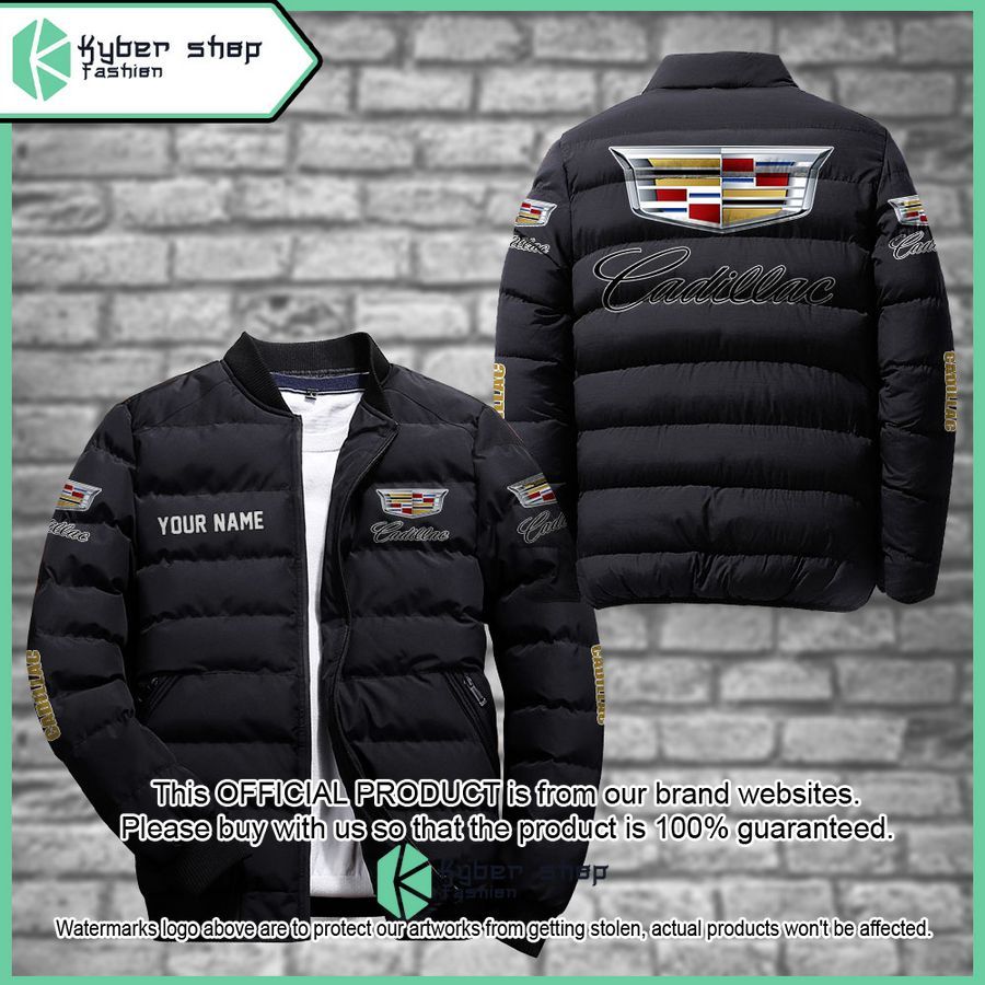 Cadillac Custom Puffer Down Jacket word3