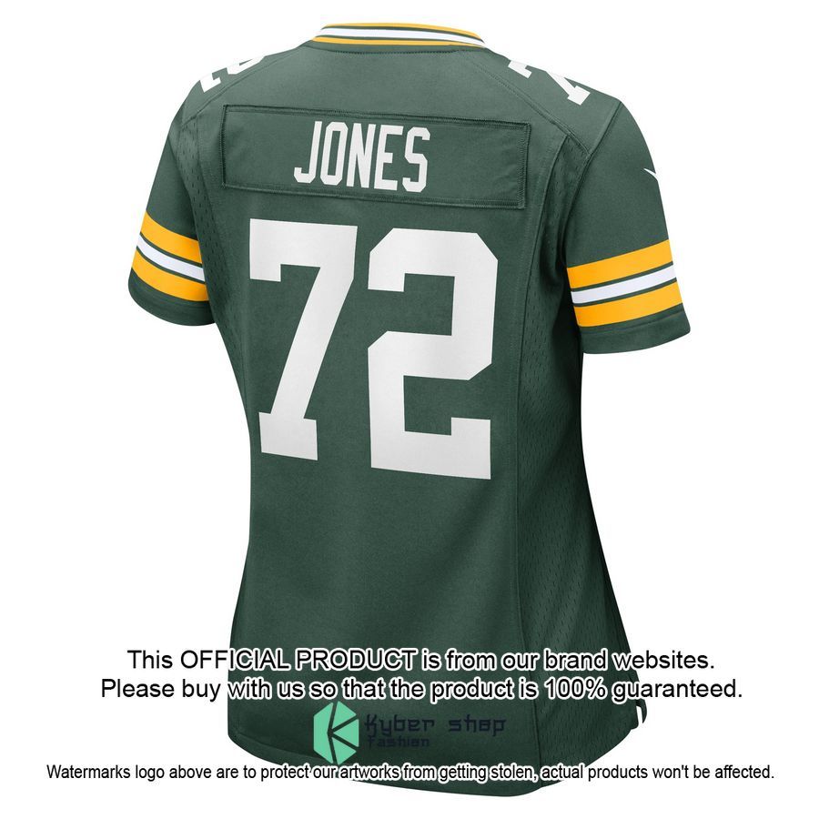 Caleb Jones Green Bay Packers Women's Green Football Jersey 3 Caleb Jones Green Bay Packers Women's Green Football Jersey word1