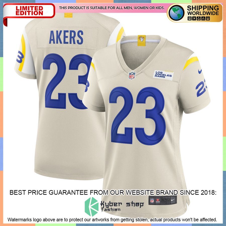 Cam Akers Los Angeles Rams Women's Bone Football Jersey