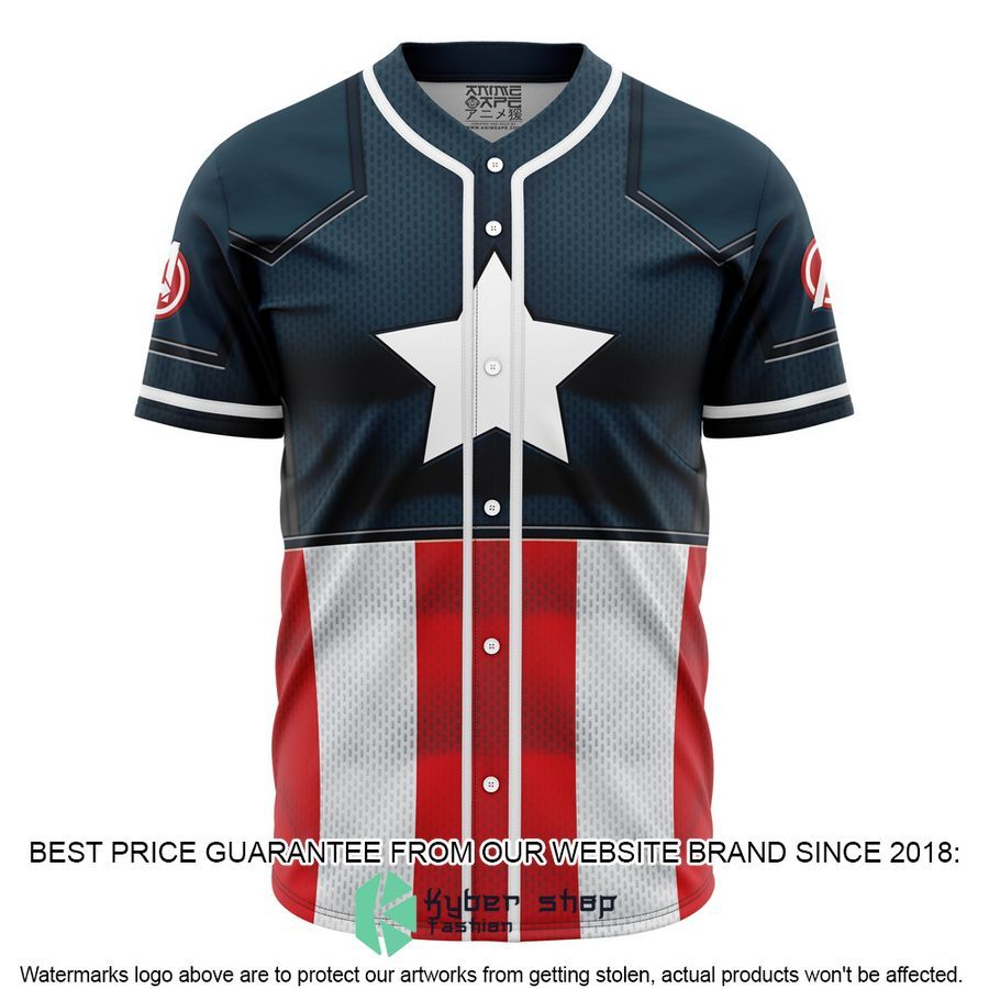 Captain America Marvel Baseball Jersey