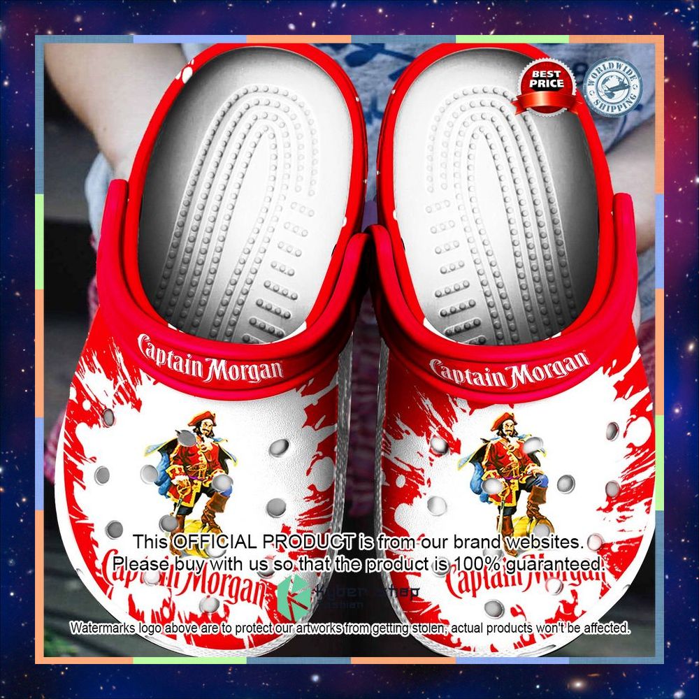 Captain Morgan red Crocs Crocband Shoes 3 Captain Morgan red Crocs Crocband Shoes word3