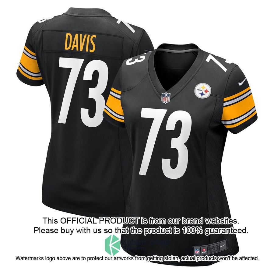 Carlos Davis Pittsburgh Steelers Black Football Jersey