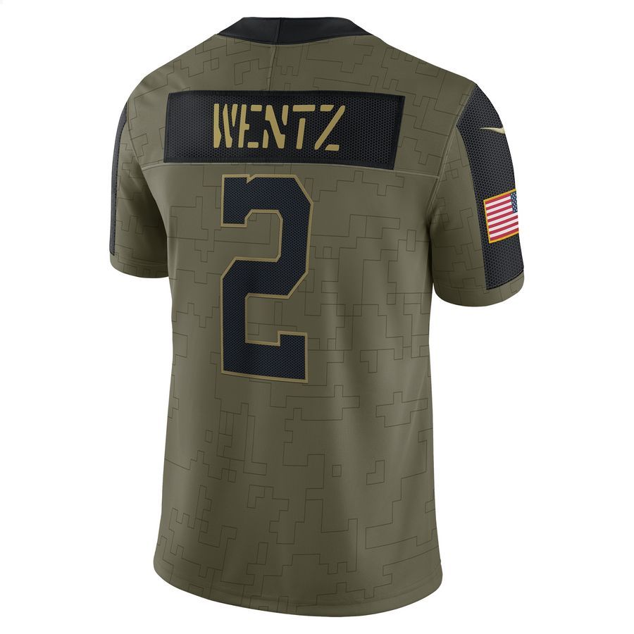 Carson Wentz Indianapolis Colts 2021 Salute To Service Limited Olive Football Jersey 3 Carson Wentz Indianapolis Colts 2021 Salute To Service Limited Olive Football Jersey word2