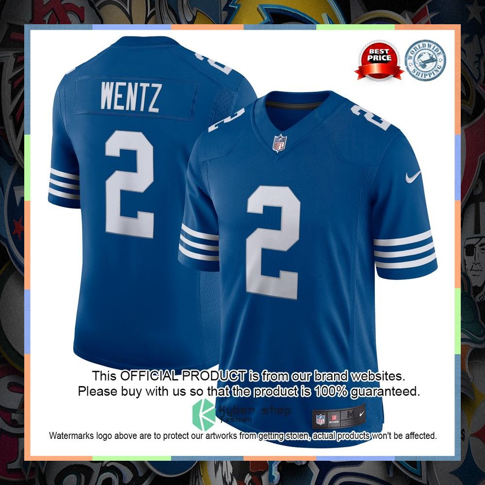 Carson Wentz Indianapolis Colts Alternate Vapor Limited Royal Football Jersey 8 Carson Wentz Indianapolis Colts Alternate Vapor Limited Royal Football Jersey word1